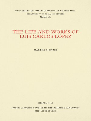 cover image of The Life and Works of Luis Carlos López